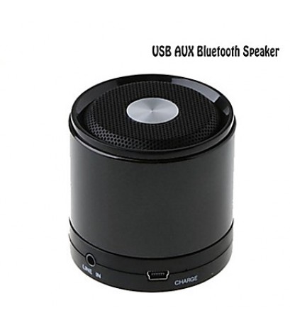 Mini Speaker Portable Bluetooth Wireless Speaker Stereo LINE IN Black Sound Box Music Player   